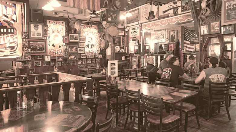 The interior of a Saloon in Tombstone, Arizona