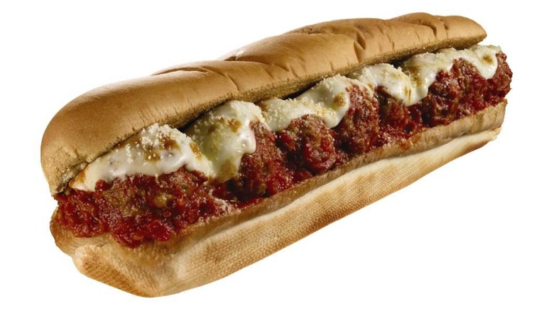 Subway meatball marinara sub