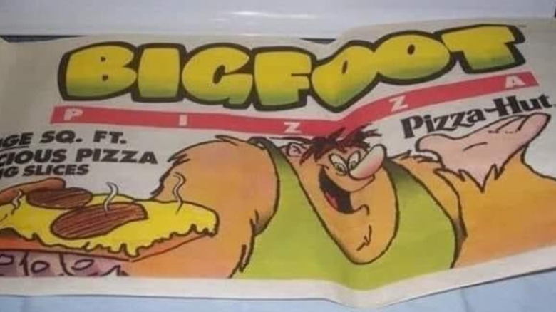 Pizza Hut Bigfoot pizza ad