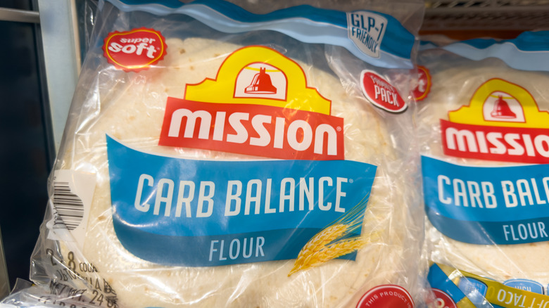 Bag of Mission Carb Balance tortillas