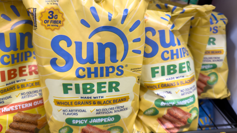 Bags of SunChips Fiber