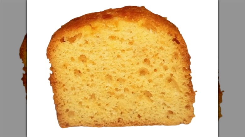 breakfast cake on isolated white background