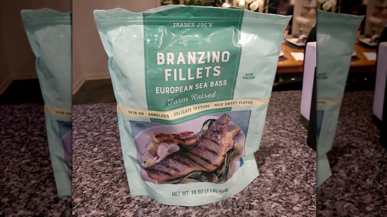 Bag of Trader Joe's Branzino fillets on Facebook