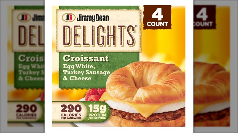Package of 4 Jimmy Dean Delights Turkey Sausage, Egg White & Cheese