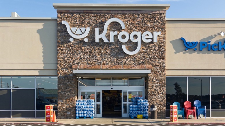 Kroger grocery store exterior in daylight