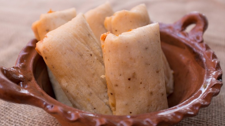 Tamales at La Mascota Bakery