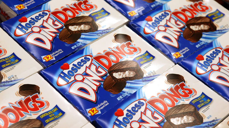Boxes of Hostess Ding Dongs
