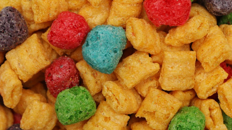 Close-up of Cap'n Crunch breakfast cereal