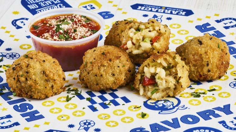 Texas Fair Crab and Mozzarella Arancini from Texas State Fair