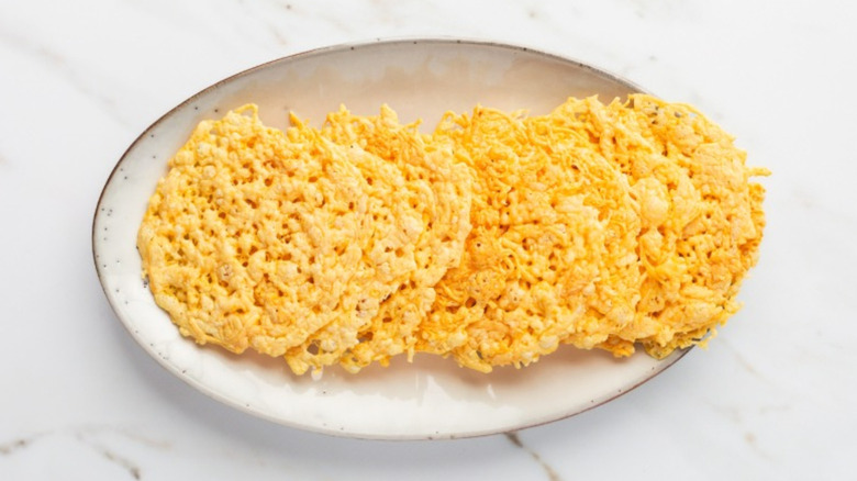 Parmesan cheese crisps