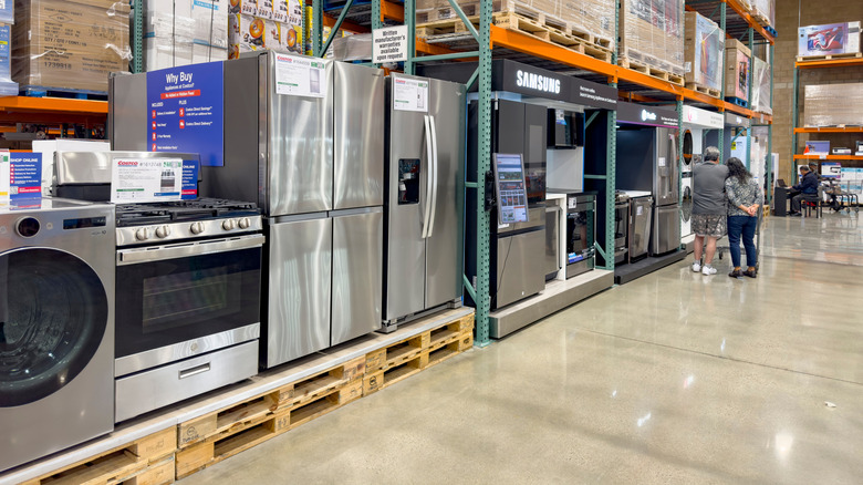Large appliance section at Costco
