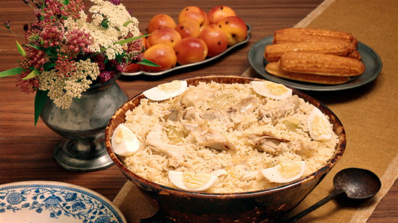 Vintage chicken dish from the 1950s