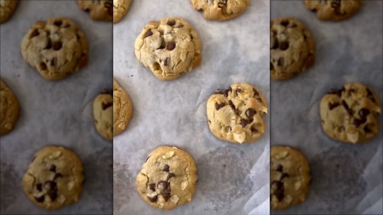 Potato Chip Cookies on parchment