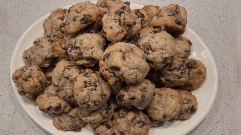Rock Cookies (Vintage Rocks) on white plate