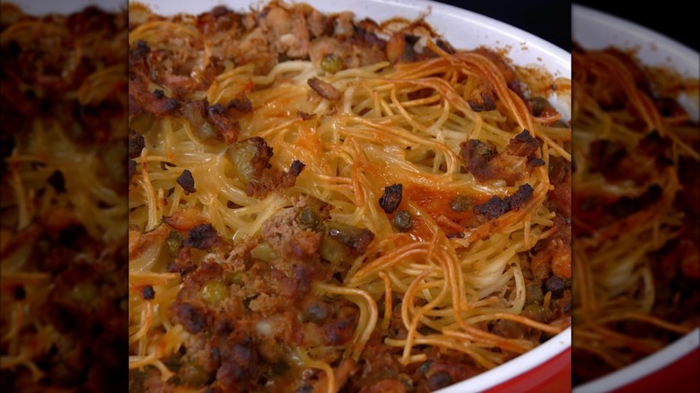Plate of Southern spaghetti