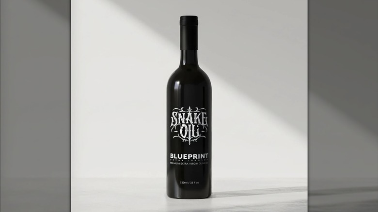 bottle of blueprint's snake oil