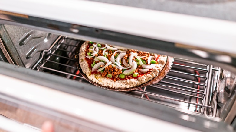 broiling pizza the final minutes in the oven