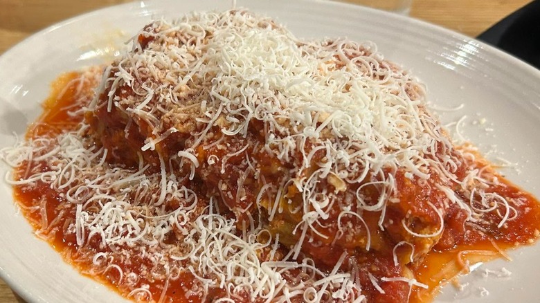 Serving of Carrabba's Italian Grill Lasagne
