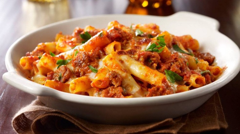 baked ziti from Maggiano's Little Italy