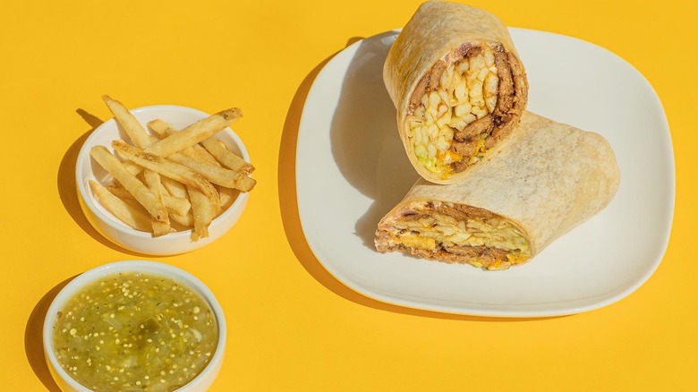 fries and burrito