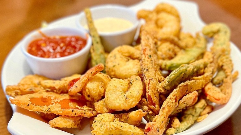An order of shrimp fritto misto from Olive Garden