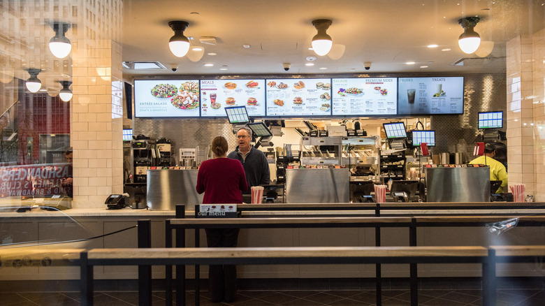 Interior of a Chick-fil-A