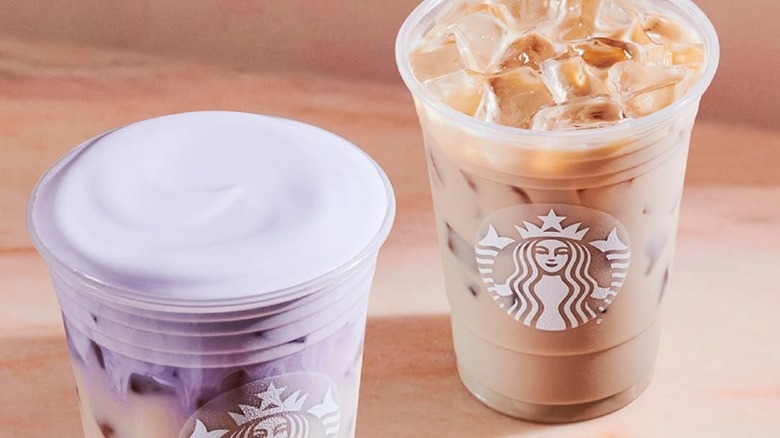 Starbucks new Iced Chai Latte and new Iced Lavender Cream Chai drinks