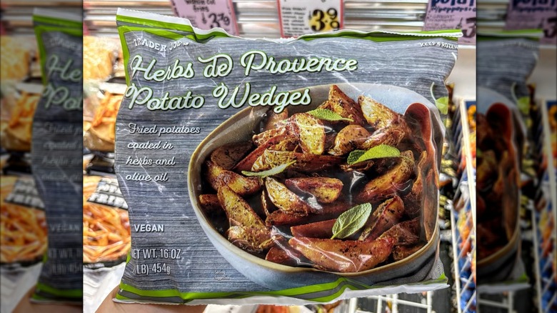 A package of Trader Joe's Herbes de Provence Potato Wedges