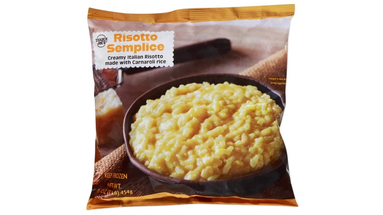 A package of Trader Joe's Risotto Semplice.