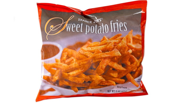 A bag of Trader Joe's Sweet Potato Fries.