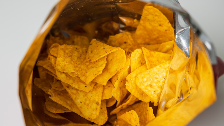 Nachos chips in package