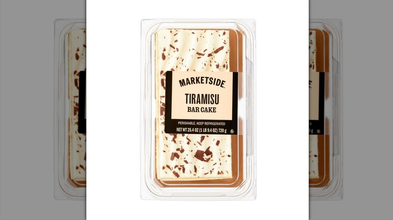 Marketside Tiramisu bar cake in plastic container for sale