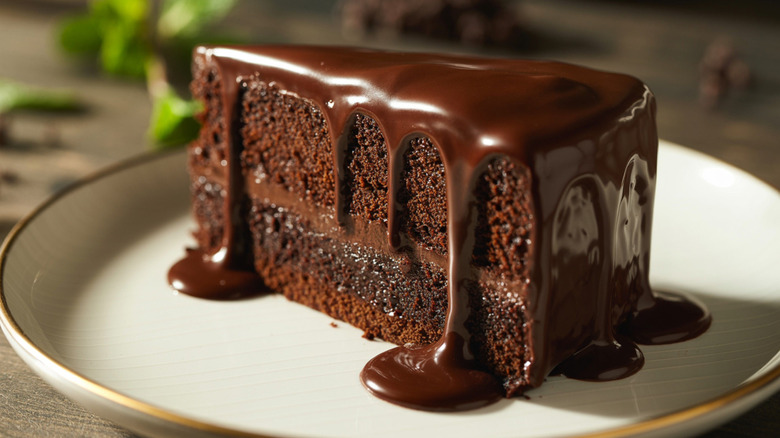 Chocolate cake with ganache