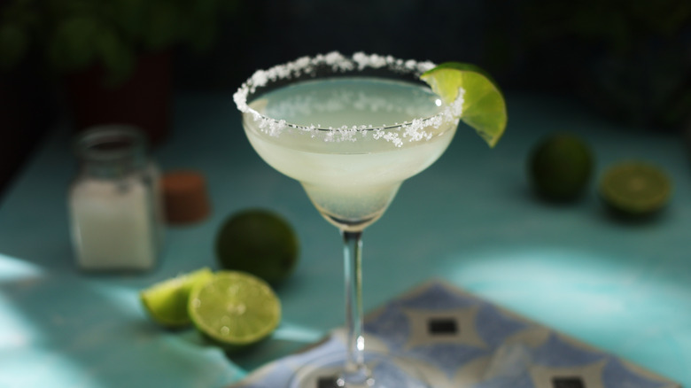 Lime margarita in glass