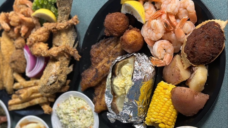 Food from Hollis Seafood Buffet