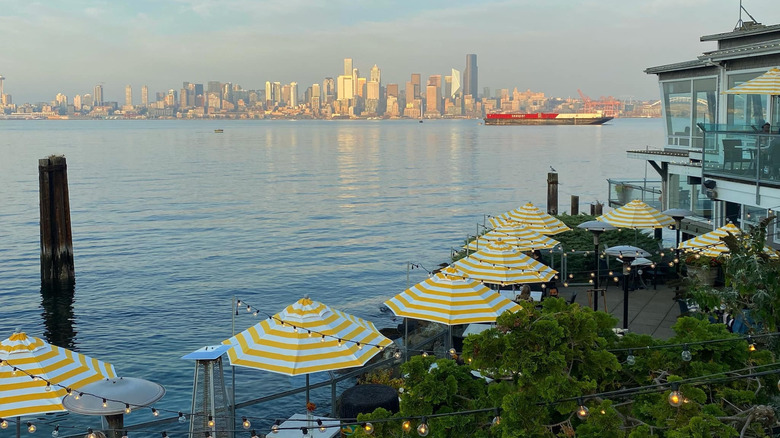 View of Seattle from Salty's on Alki Beach
