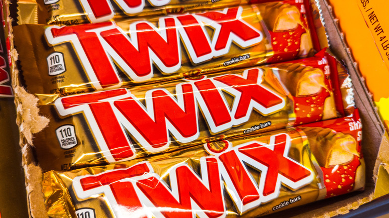 Packaged Twix bars