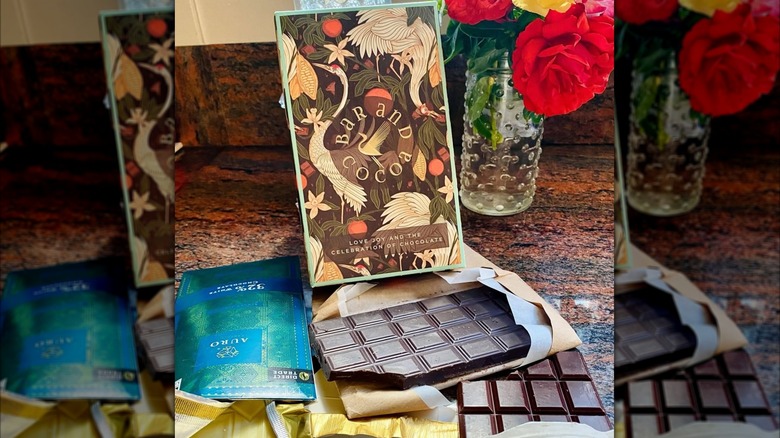Assorted bars of chocolate from the Bar and Cocoa Chocolate Club