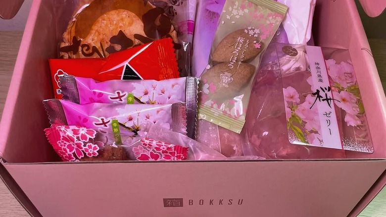 Sakura snack box from Bokksu Snack Box