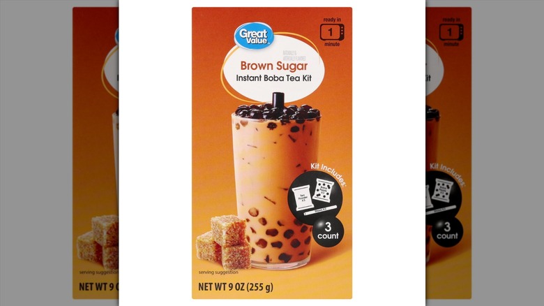 Great Value Brown Sugar Instant Boba Tea Kit