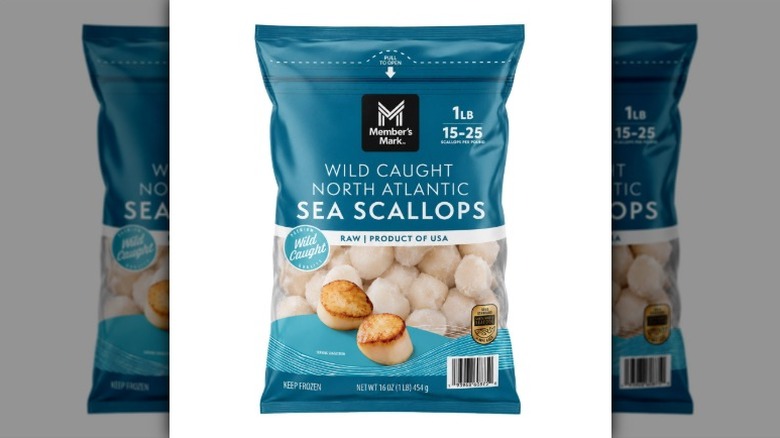 Bag of Member's Mark Wild Caught North Atlantic Sea Scallops