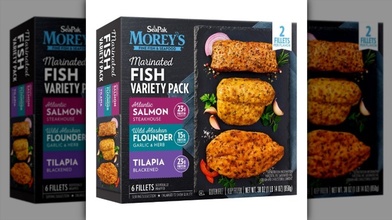 Box of Morey's Marinated Fish Variety Pack