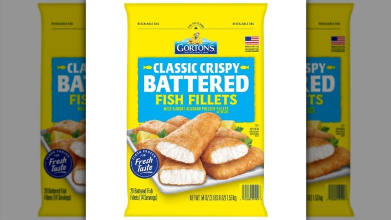 Bag of Gorton's Classic Crispy Battered Wild Caught Alaskan Pollock Fillets