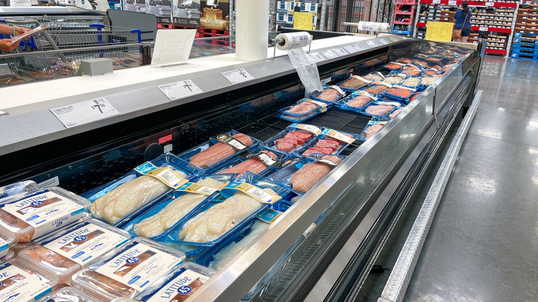 Sam's Club seafood case
