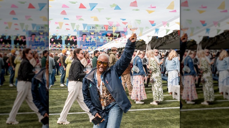 Festival attendees at the 2025 Sunday Culinary Village