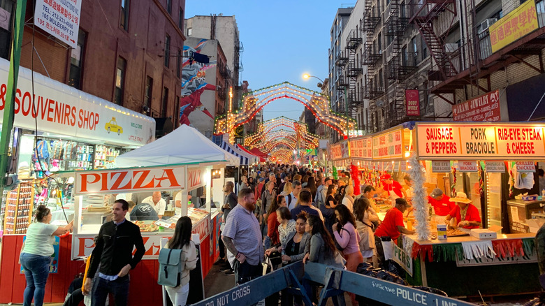 A street scene from the Feast of San Gennaro