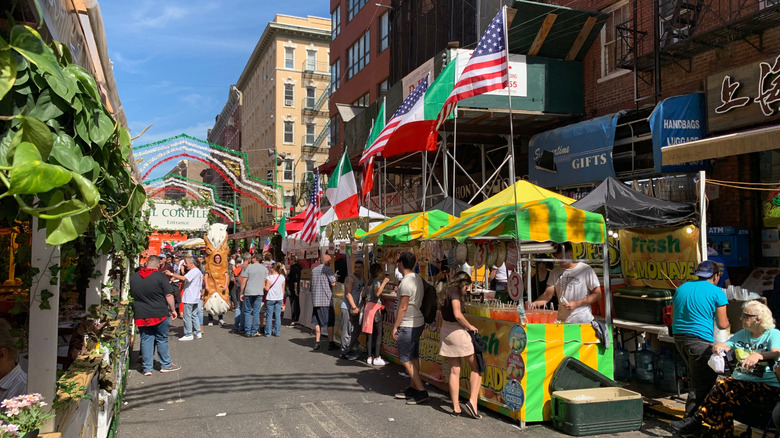 The Feast of San Gennaro street scene