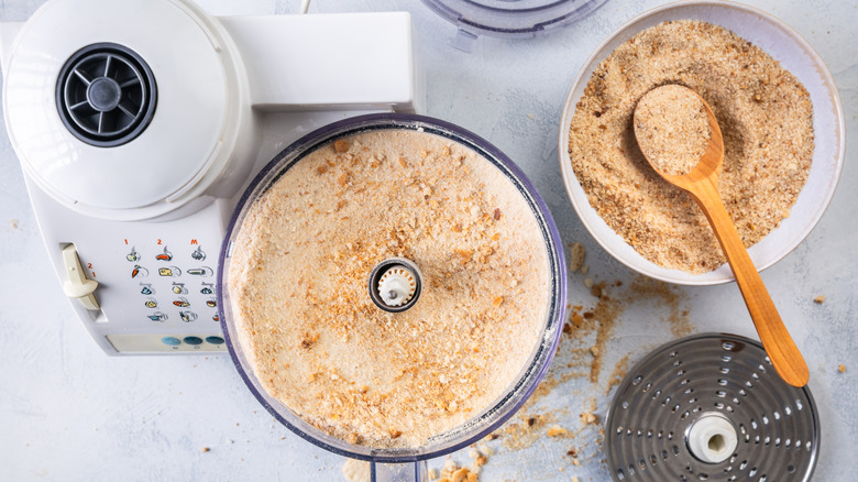 Making homemade panko and breadcrumbs from leftover bread and buns