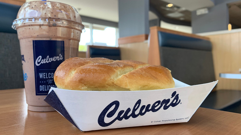 A fish sandwich and custard at Culver's
