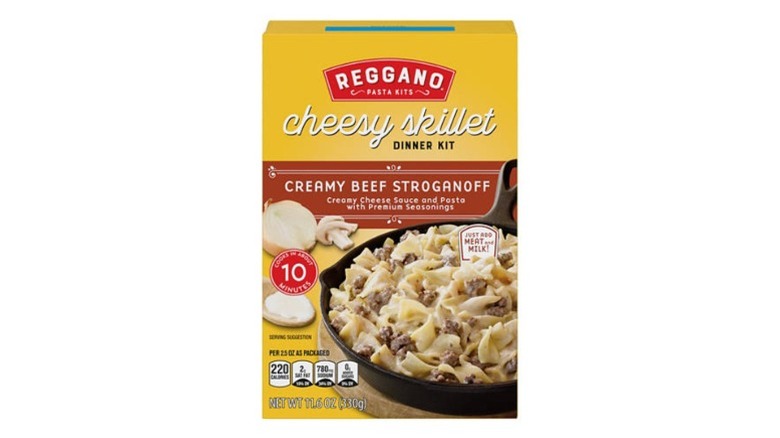 Box of Creamy Beef Stroganoff Cheesy Skillet Dinner Kit